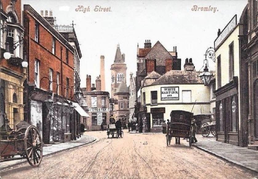 tinted photo of the high street