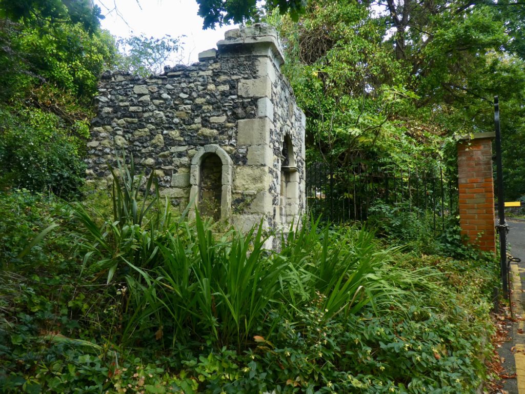 flint-and-stone old building corner