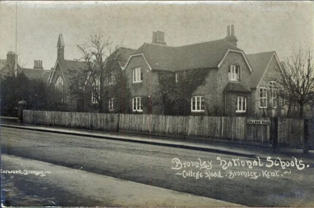 Triangular gable ended school house